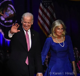 Vice President Joe Biden and wife Jill Biden at President Obama's Farewell Address in Chicago